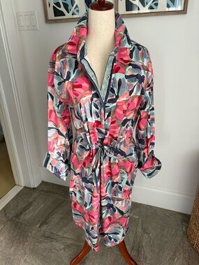 EUC Nic & Zoe shirtdress floral